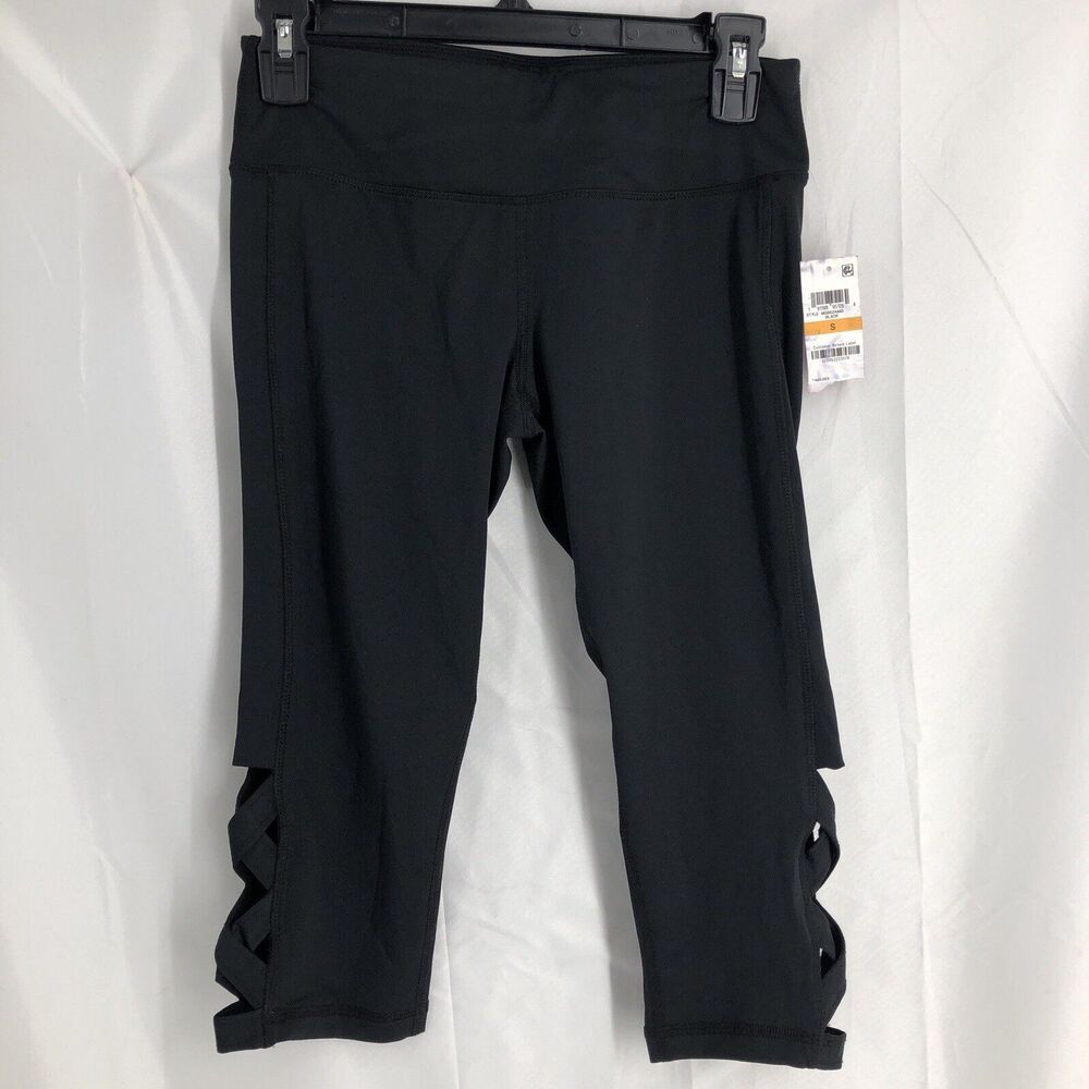 MATERIAL GIRL ACTIVE Women's Black Workout Leggings Small